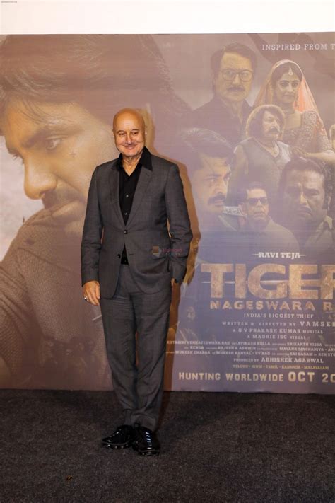 Anupam Kher at Tiger Nageswara Rao Trailer Launch on 3rd Oct 2023 ...