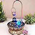 Decrosh. Big Copper Metal Shivling Water Fountain with Crystal Ball Big ...