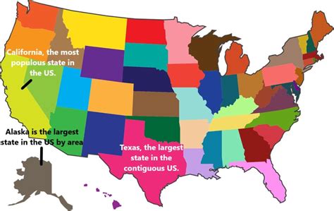 List of Us States by Square 的图像结果