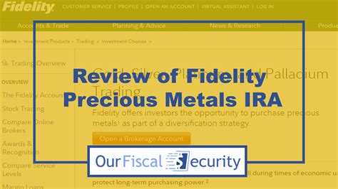 Fidelity Gold IRA Review (2026)