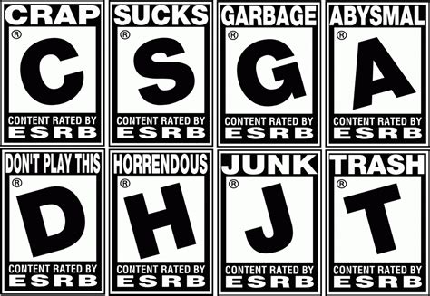 Image result for ESRB Rating Chart