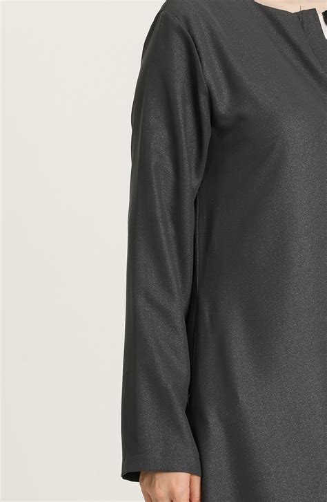 Gray Abaya 9622-01 | Sefamerve