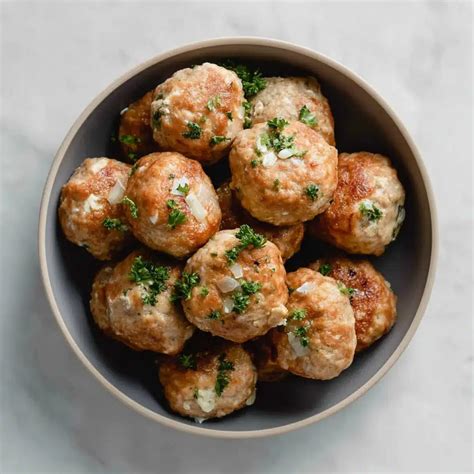 Healthy Turkey Feta Meatballs (Greek) - bakewithlina.com