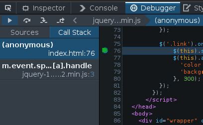 JavaScript Error Stack 的图像结果