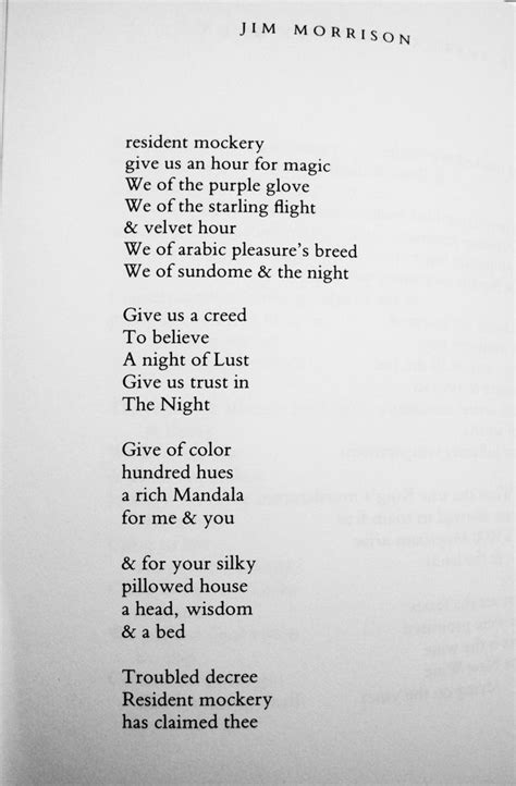 Jim morrison poetry photo – Artofit