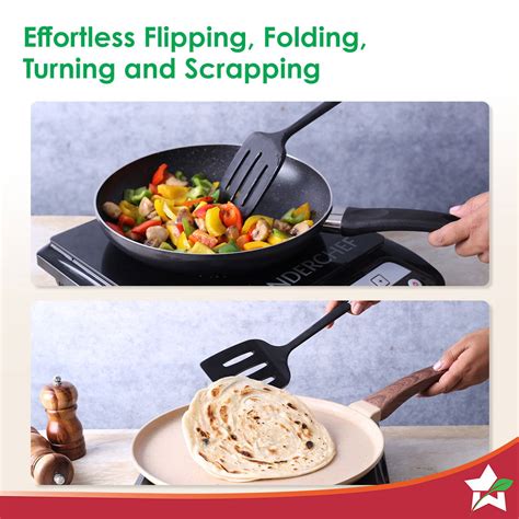 Waterstone Silicon Turner | Stainless Steel Core | Food Grade Silicone ...