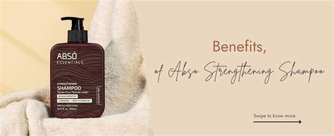 Buy ABSO ESSENTIALS Strengthening Shampoo for Frizz Control, Hair ...