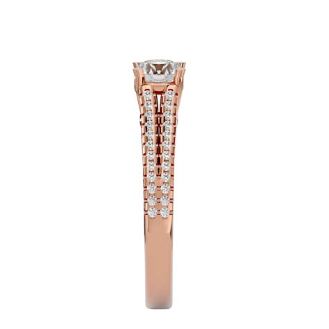 Aurielle Pav Lab Grown Diamond Solitaire Ring – ONYA