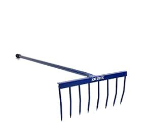 Garden Rake with Steel Handle (Multicolor) Heavy Duty Teeth Rake for ...