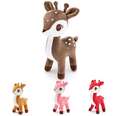 Amazon.com: Lazada Deer Stuffed Animal, Stuffed Deer Plush Toy, Deer ...
