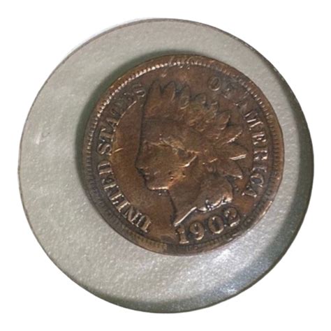 1902 One Cent Indian Head Penny; US Currency; Philadelphia Mint; Rare ...