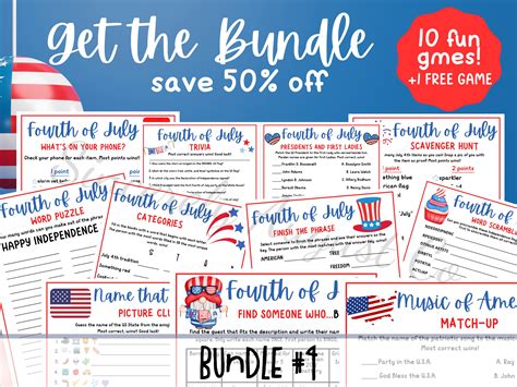Fourth of July TRIVIA Game - July 4th Party Game - Printable July 4th ...