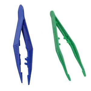 Combo 2 Pcs Plastic Tweezer Bead Tweezers for Kids Craft Forceps Tools ...