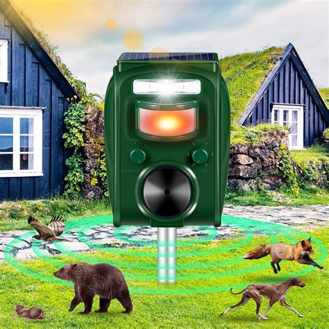 Amazon.com: Ultrasonic Animal Repellent Outdoor, Deer Repellent Devices ...