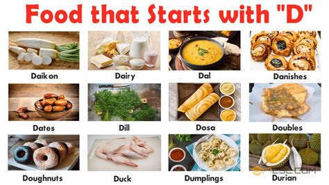 List of Foods from A to Z • 7ESL | Food, Y food, Indian food recipes