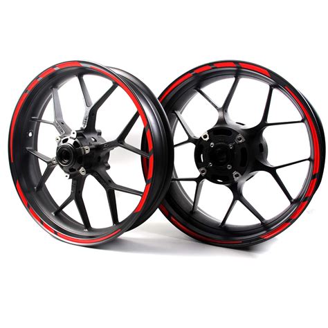 Arashi Red Wheel Rims Sticker Decals Designed for All 17" Motorcycle or ...