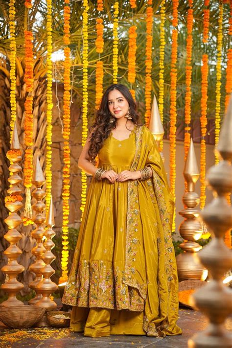 Vanya Haldi Yellow Anarkali Suit Set – Kitheera
