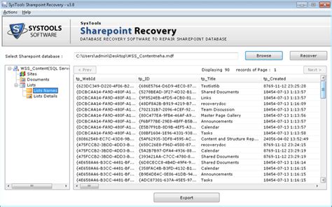 SharePoint Repair Tool Retrieve & Recover Sharepoint Files Data
