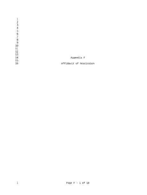 Affidavit of Rescission Doc Template | pdfFiller