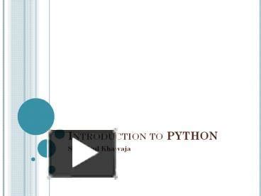 Image result for Introduction of Python PPT