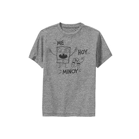 Boys 8-20 Nickelodeon SpongeBob SquarePants Me Hoy Minoy Outline Sketch ...