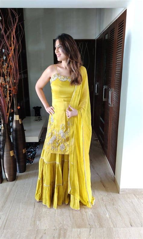 Sharara Set- Mustard Sharara Set. Buy Sharara Sets and more on LabelDC ...