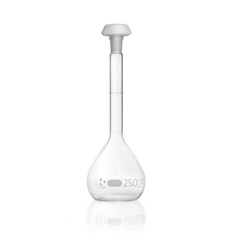 DWK DURAN Volumetric Flask 250 ml, Class A Blue Graduation, Batch ...