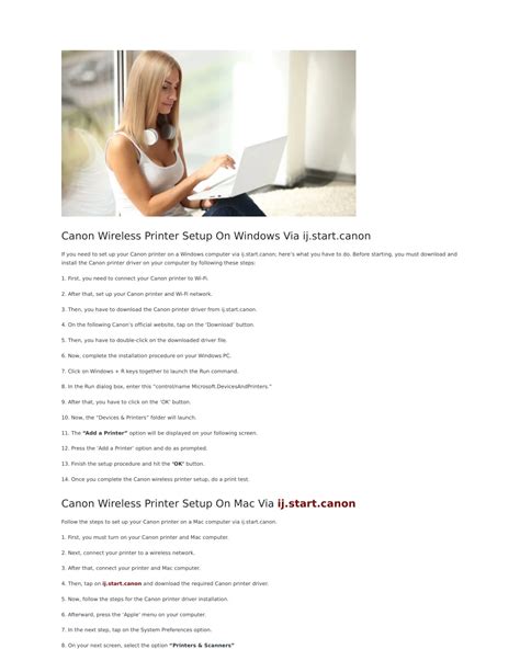 Image result for Canon Printer Computer Setup