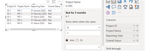 Solved: Re: Measure to display Project IDs based on data i ...