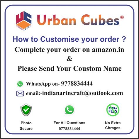Buy UrbanCubes Reception 3D Letters Acrylic Sign Board for Office ...