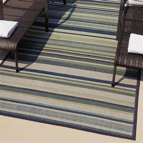 Unique Loom Baja Outdoor Collection Area Rug - Coronado (3' 11" x 5' 11 ...