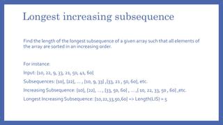 Image result for Longest Increasing Subsequence Examples