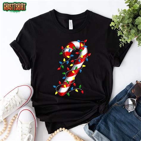 Candy Cane Merry and Bright Christmas Lights Candy Costume T-Shirt
