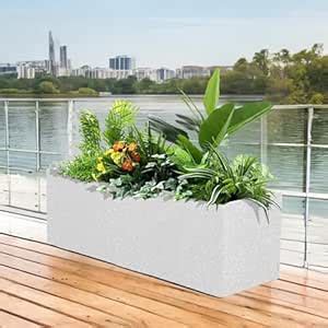 Go Hooked Recta R (24X12.5) Inch Rectangle Pots for Planter & Flowers ...