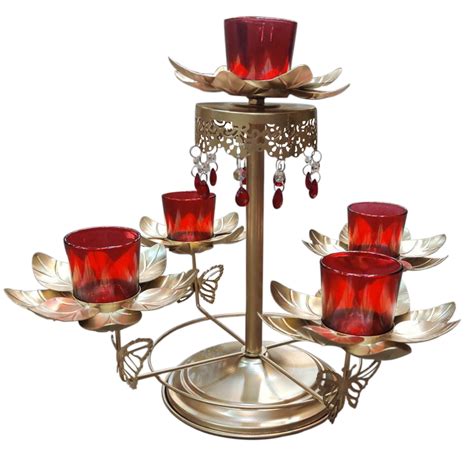 Buy Gold Metal Candle Holder/Stand For Decor at Best Price — Bharat ...