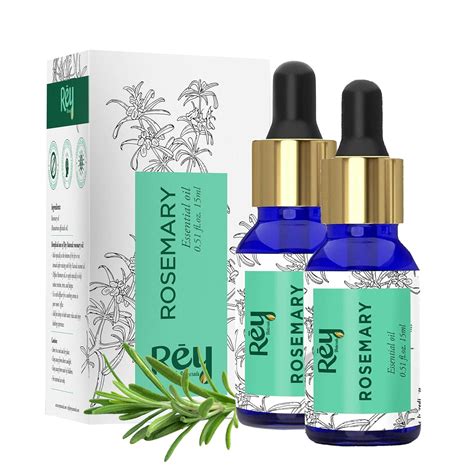 Buy Rey Naturals Rosemary Essential Oil | Rosemary Oil for Hair Growth ...