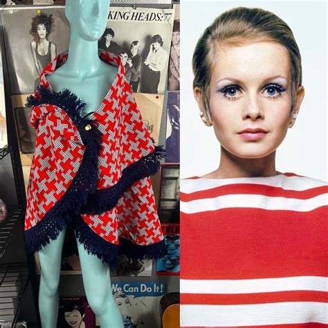 RARE 1960's VINTAGE MOD TWIGGY STYLE PONCHO SHAWL JAC… - Gem
