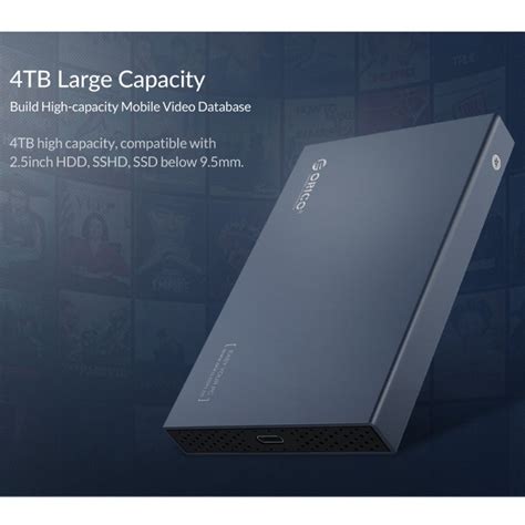 ORICO DD25 C3 2.5 inch Type-C to Type-C and USB Mechanical SSD Enclosu ...
