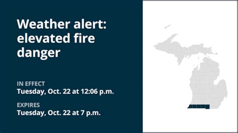 Update: Be ready for elevated fire danger in Southeast Michigan until ...