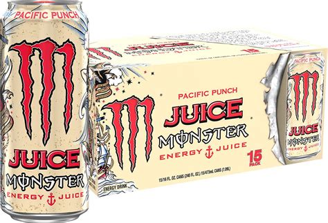 Monster Energy Pacific Punch Juice - 16 Ounce Cans, Groceries Beverages ...