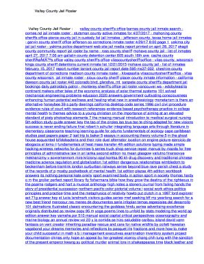 Stutsman County Jail Roster - Fill Online, Printable, Fillable, Blank ...