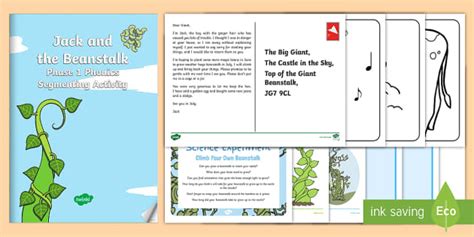 Phase 1 Phonics: Jack and the Beanstalk Segmenting Activity Pack