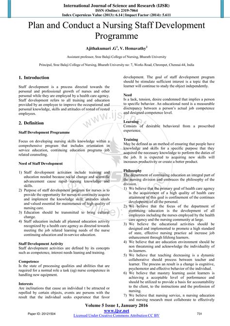 Nursing Staff Development Plan | Templates at allbusinesstemplates.com