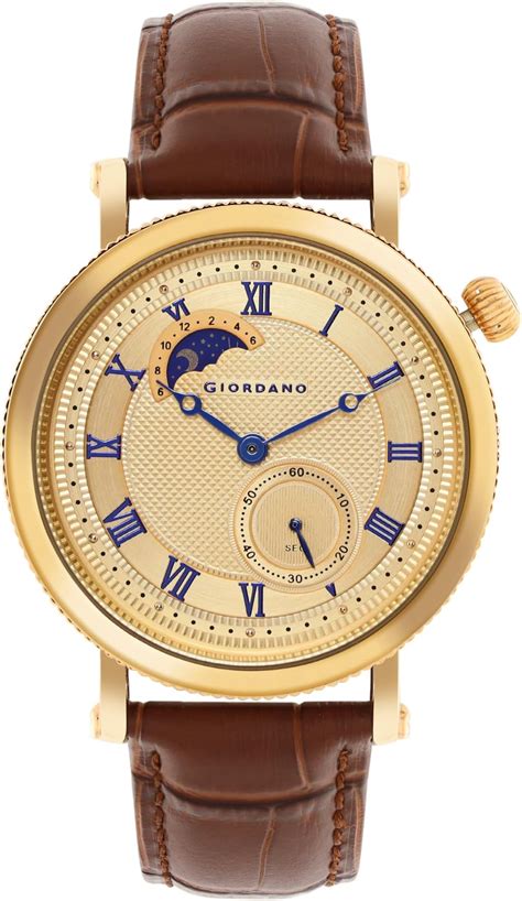 Giordano Analog Casual Wrist Watch for Men Mesh Metal Strap Round Dial ...