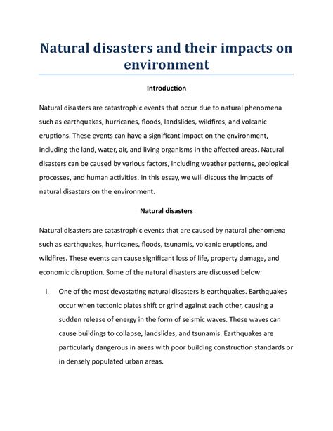 Image result for Example Natural Disaster