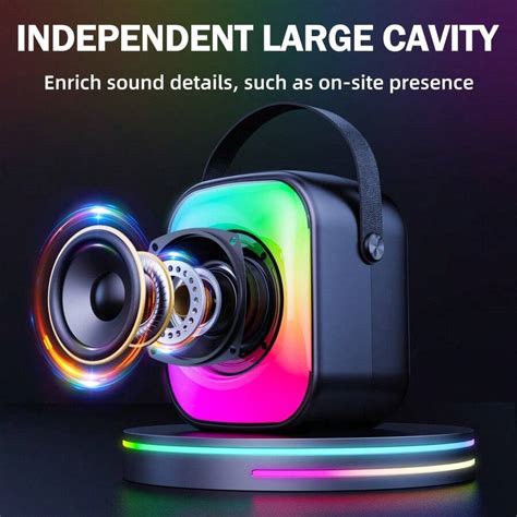 ONIKUMA draadloze luidspreker met RGB-lichtsplitontwerp Draagbare ...