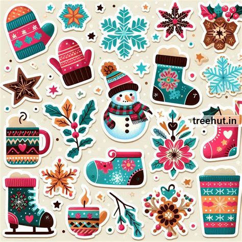 Printable Winter Stickers and 20 Craft Activities for Kids, Adults ...