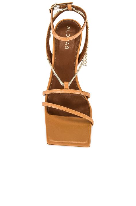 ALOHAS Straps Chain Heel in Camel | REVOLVE