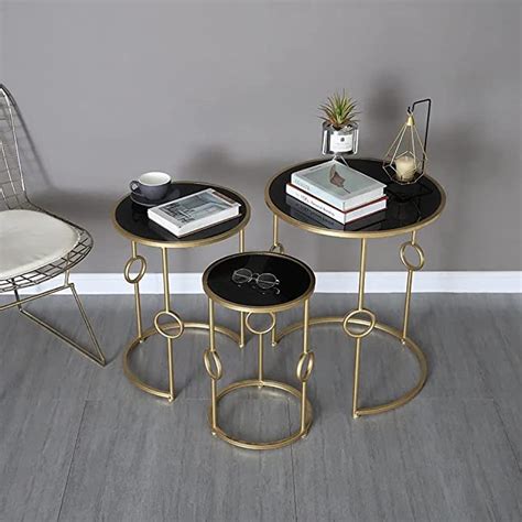 Dime Arts Shoppee Home Décor Furniture Round Side Tea Coffee Table Sets ...