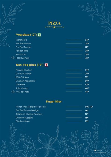Menu at House of Chefs - Fine Dining Restaurant Cafe, Hyderabad, 69 70 71